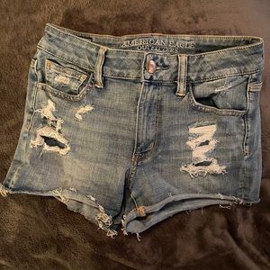 american eagle denim shorts